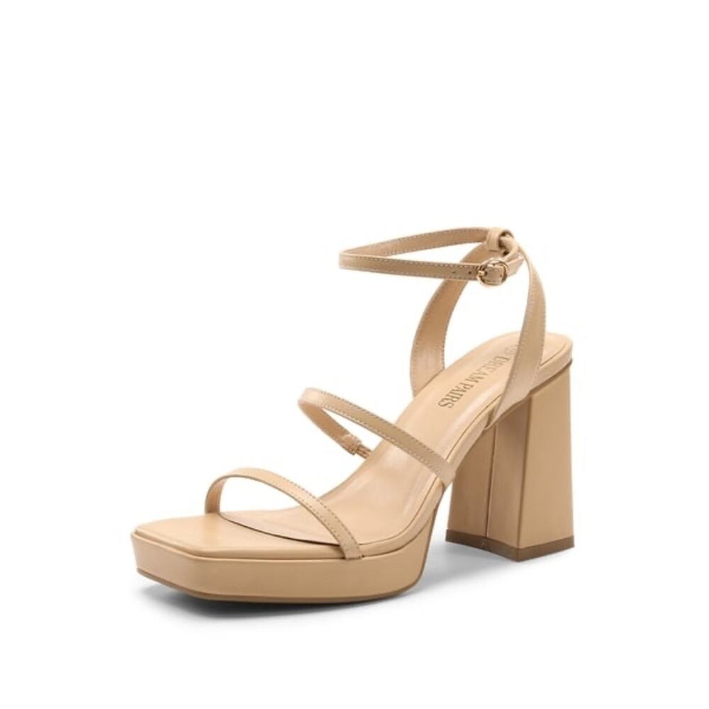 Dream Pairs Strappy Chunky Platform Heel Sandals Size 7.5